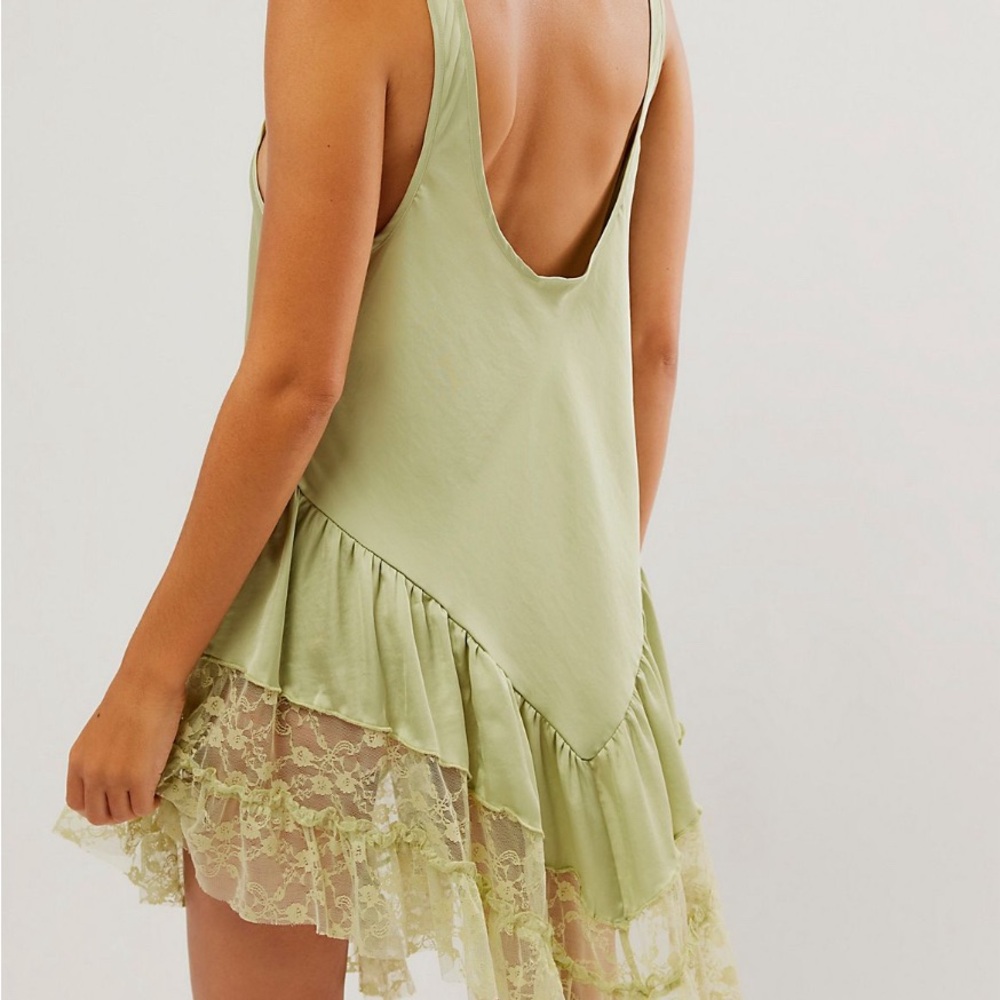 Free People Green Lacy Dress